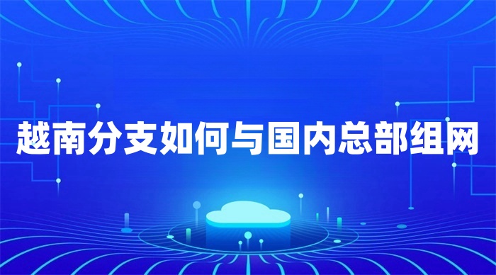 越南分支如何與國內總部組網