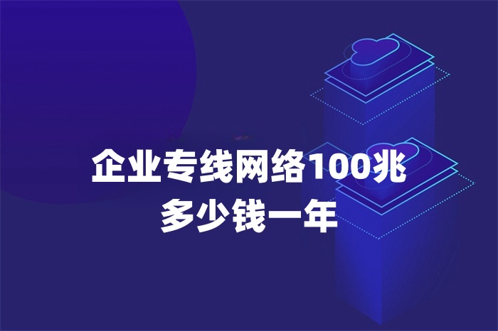 企業專線網絡100兆多少錢一年