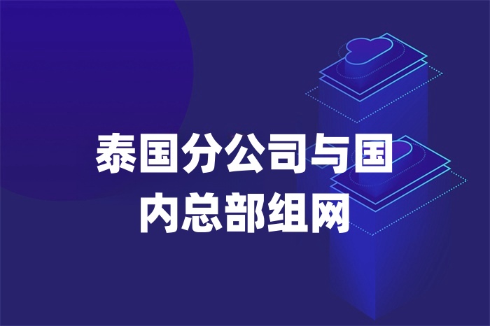 泰國分公司與國內總部組網