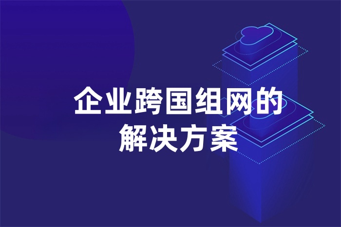 企業跨國組網的解決方案