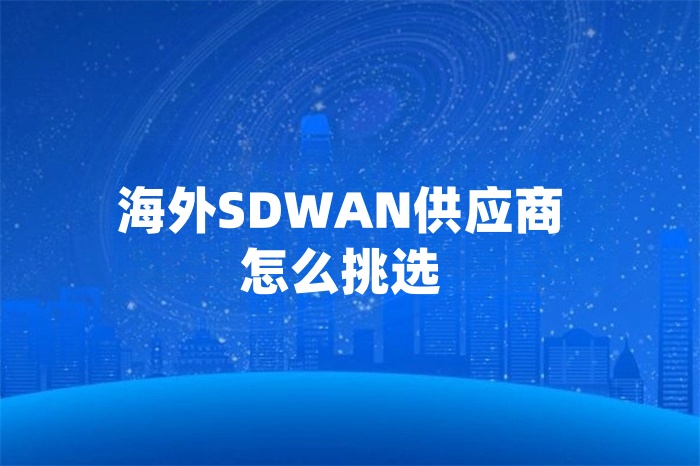 海外SDWAN供應商怎么挑選