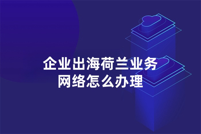 企業出海荷蘭業務網絡怎么辦理