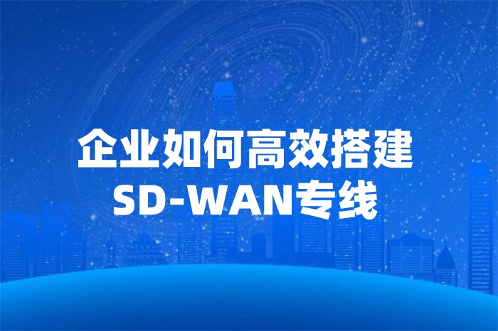 企業如何高效搭建SD-WAN專線